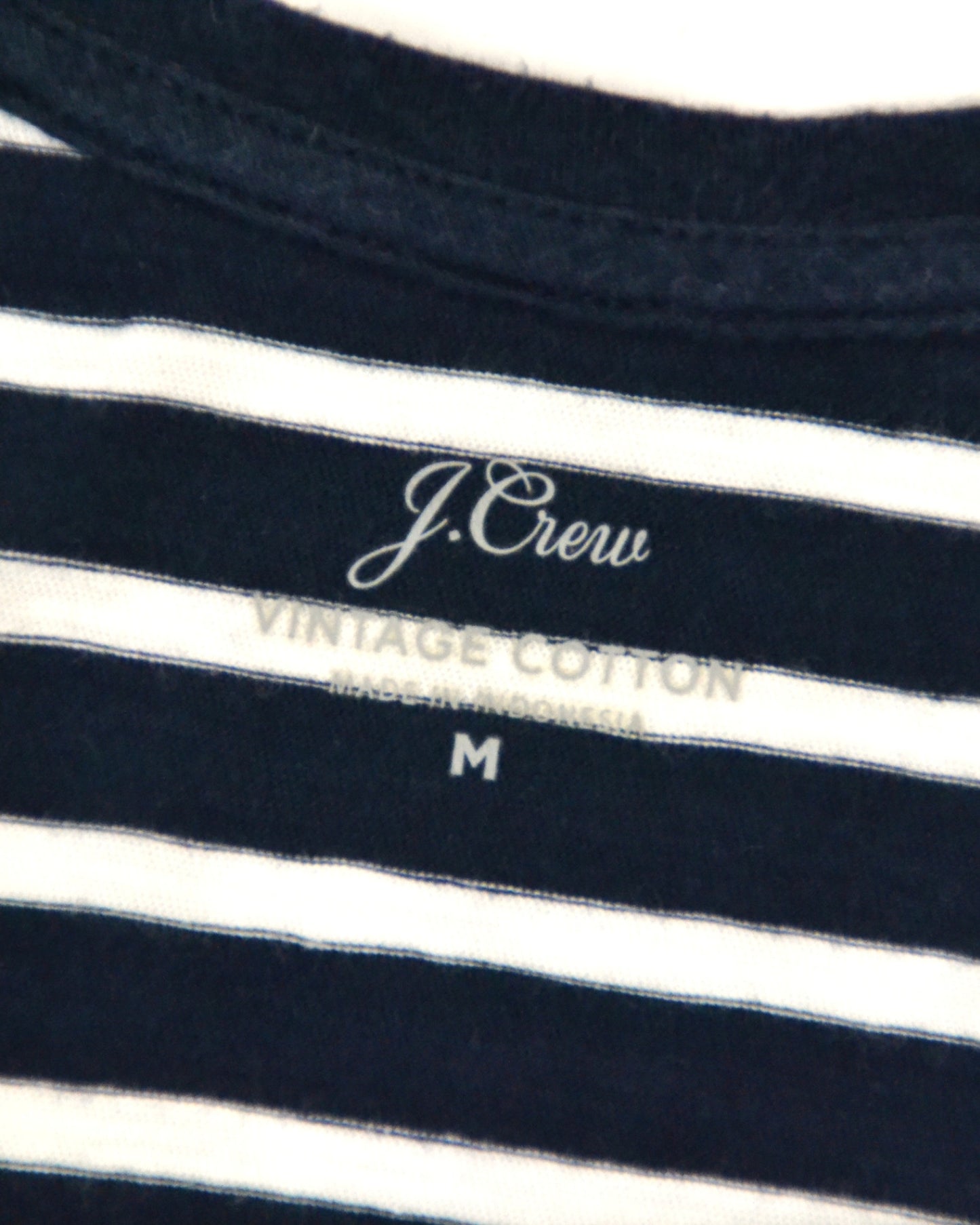 J.Crew Tank Top M - Medium Navy Blue and White Stripes
