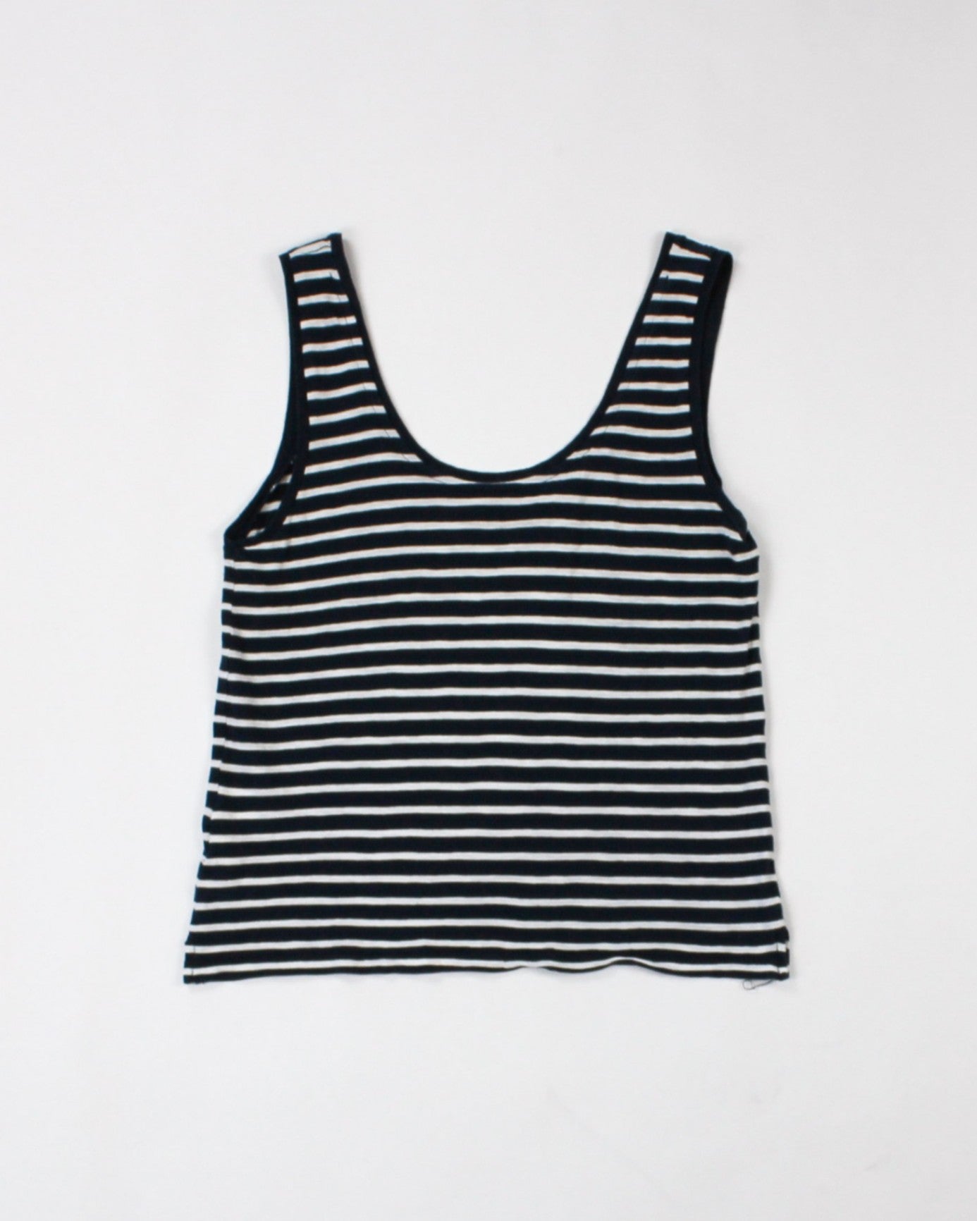 J.Crew Tank Top M - Medium Navy Blue and White Stripes
