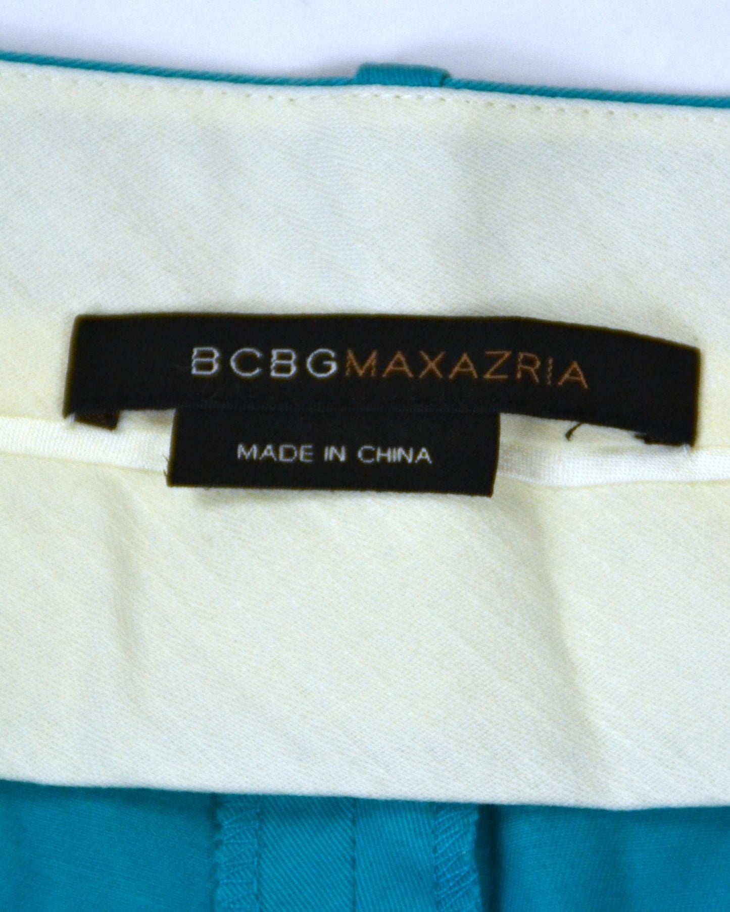 BCBG MAXAZRIA Capri Pants M Turquoise