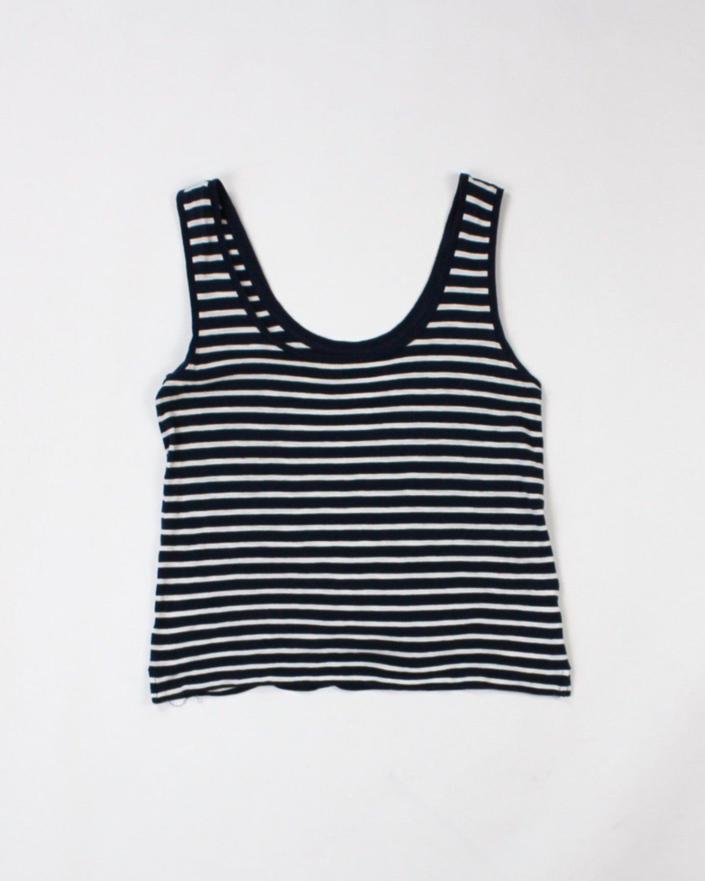 J.Crew Tank Top M - Medium Navy Blue and White Stripes