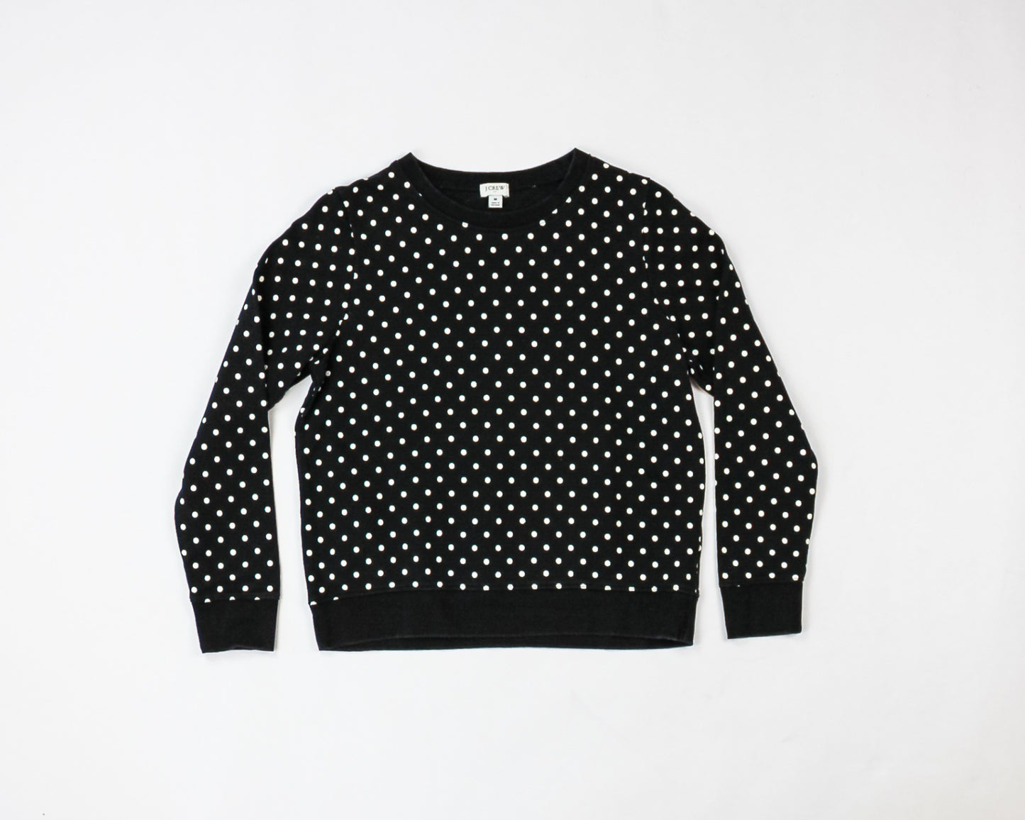 J.Crew Sweater M - Medium Black with white dots