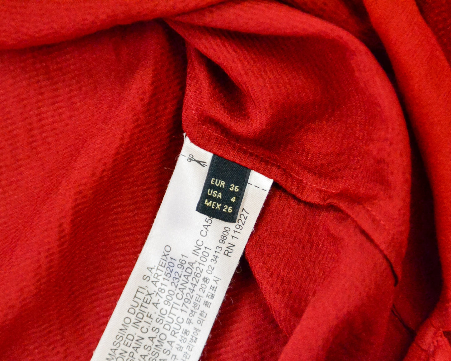 Massimo Dutti Blouse Red