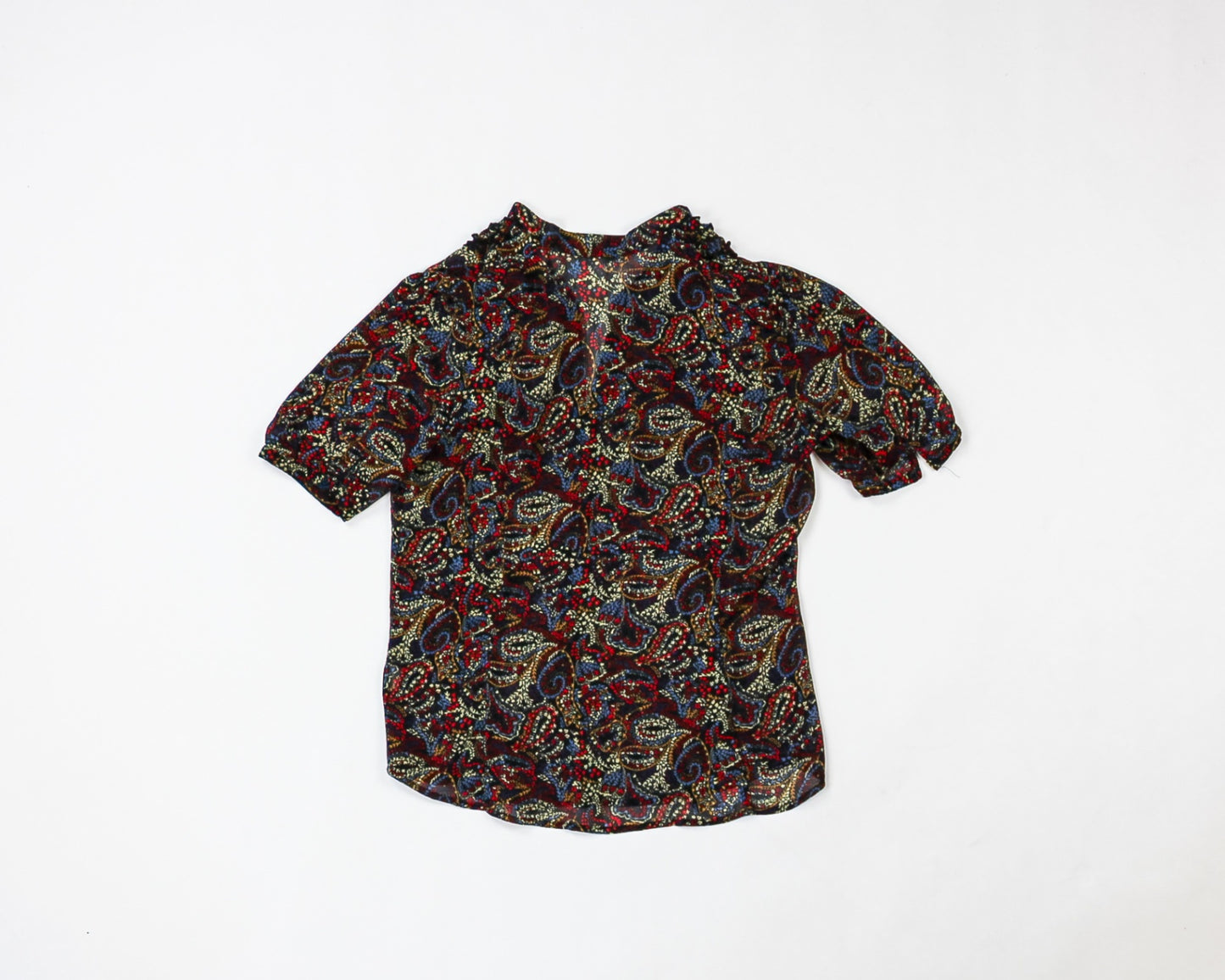 Xhilaration Blouse M - Medium Multicolor (black, red, yellow, purple, blue)