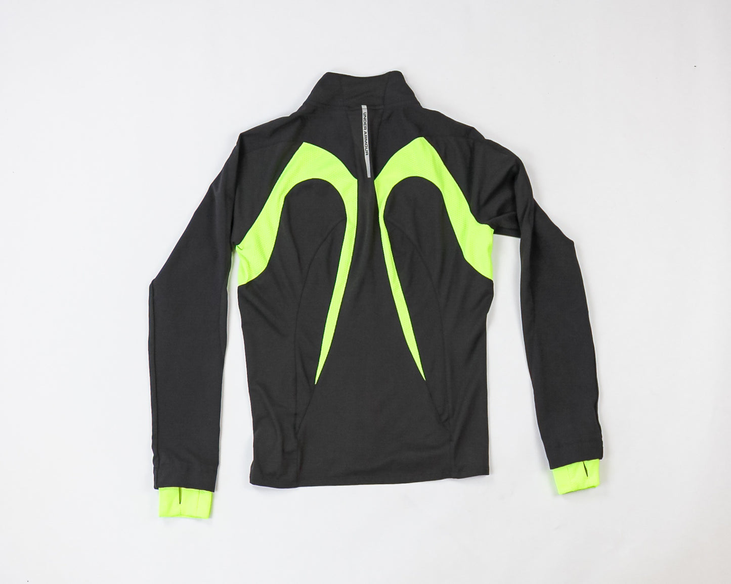 Under Armour Jacket M - Medium Black and gray with neon green accents