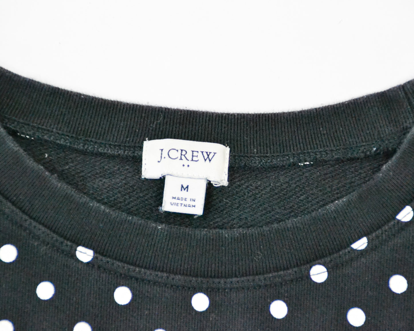 J.Crew Sweater M - Medium Black with white dots