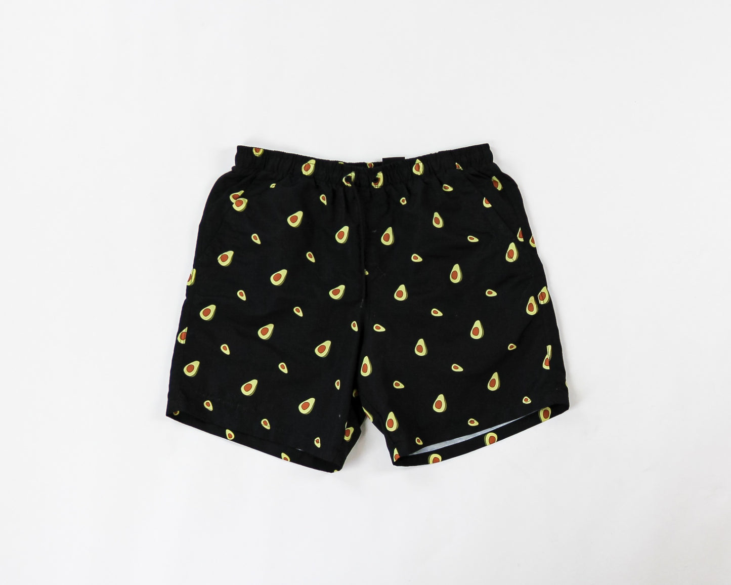 Colourful Rebel Swim Shorts L - Large Black with Avocado Pattern
