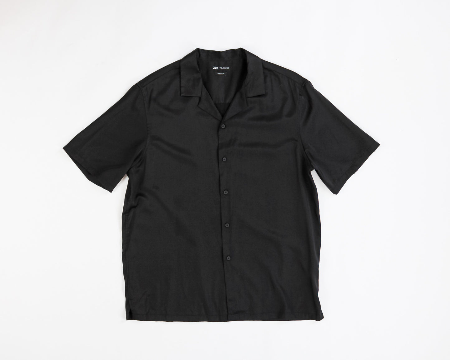 Zara Short Sleeve Shirt XL Black