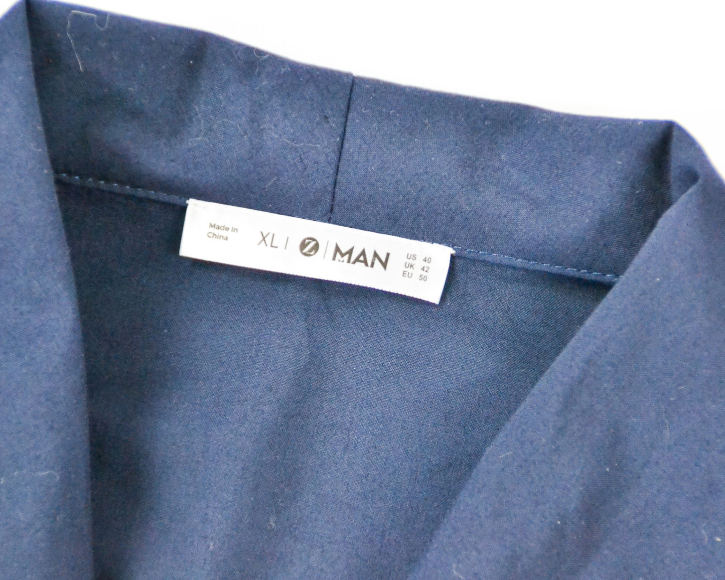 Zara Kimono Shirt XL Navy blue