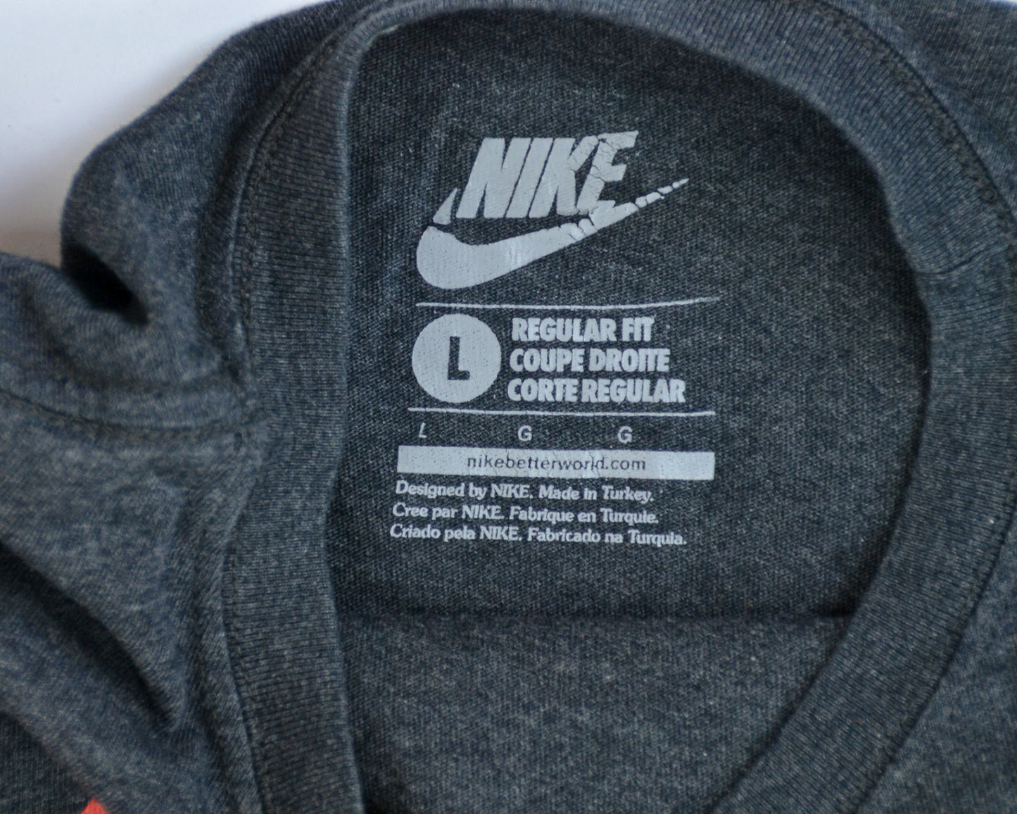 Nike T-Shirt L - Large Dark Gray