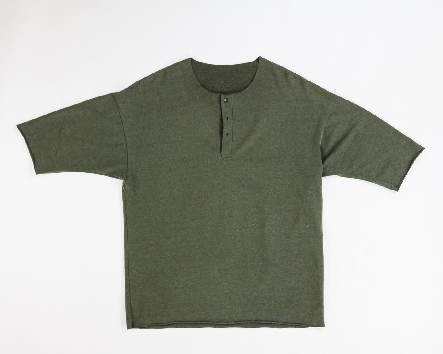 PRJCT AMS Henley Shirt XL Olive Green