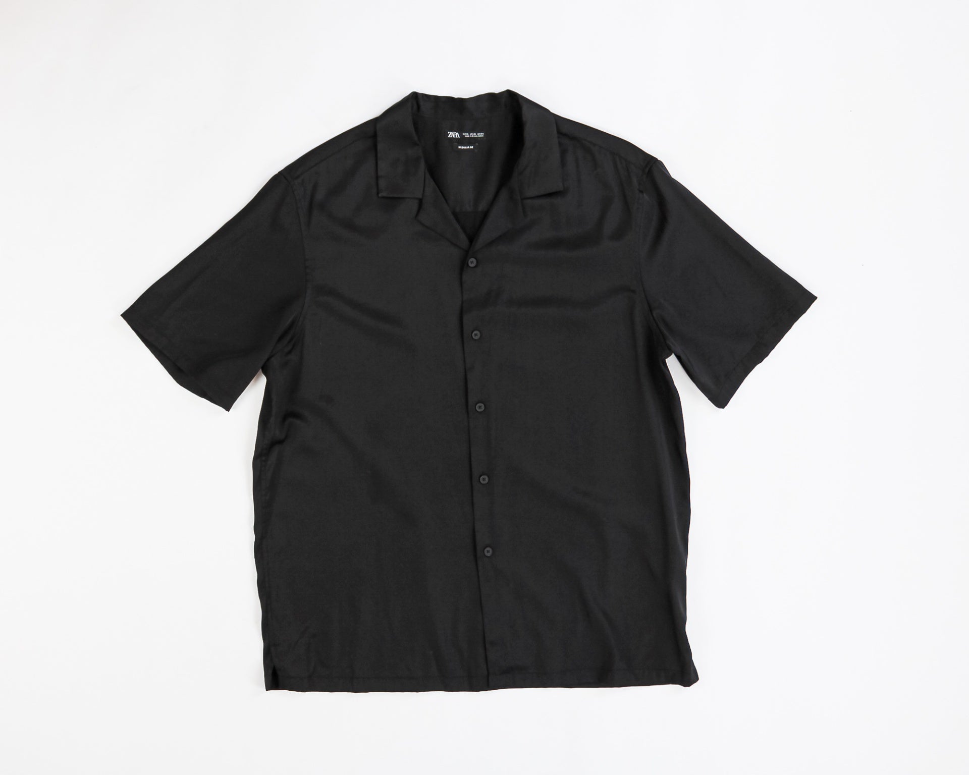 Zara - Button Shirt - Black - size: XL – Circlo
