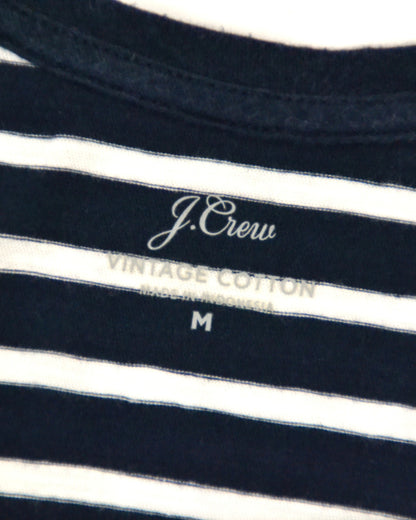 J.Crew Tank Top M - Medium Navy Blue and White Stripes