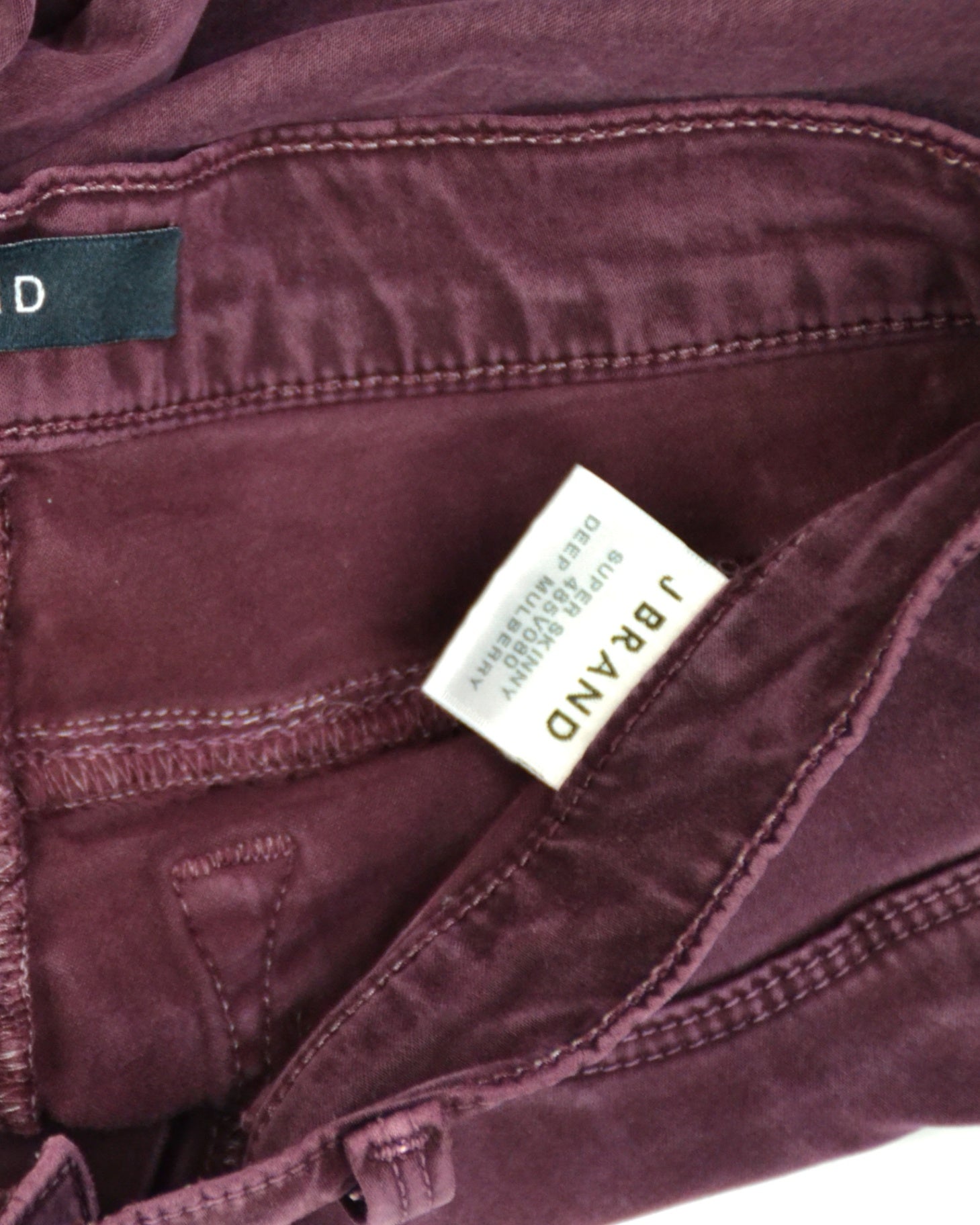J Brand Pants 28 Burgundy