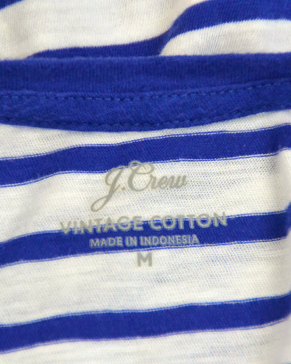 J. Crew T-Shirt M Blue and White