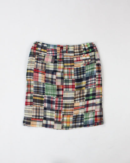 J.Crew Skirt 6 Multicolor (predominantly red, yellow, white, gray, and green)