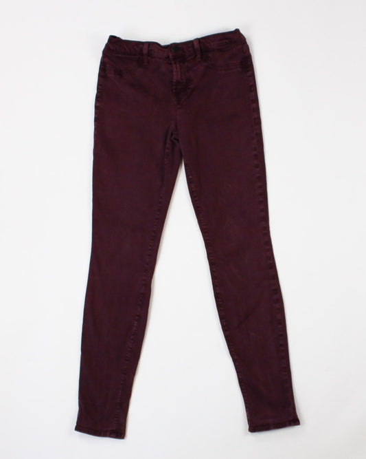 J Brand Pants 28 Burgundy