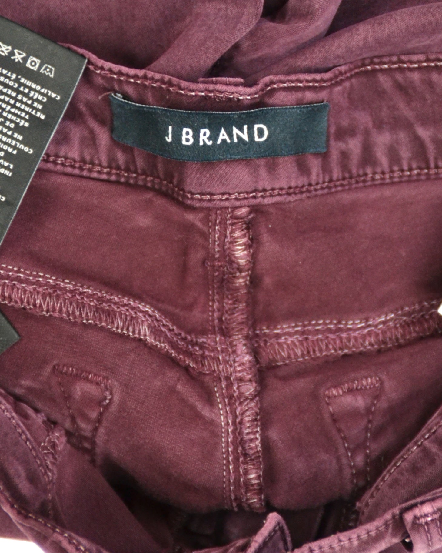 J Brand Pants 28 Burgundy