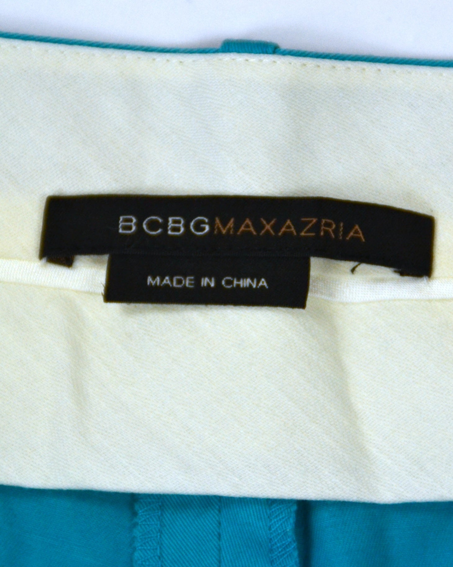 BCBG MAXAZRIA Capri Pants M Turquoise
