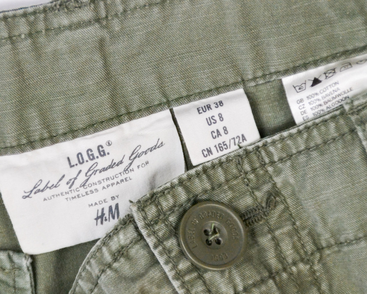 L.O.G.G. by H&M Skirt 38 Olive green