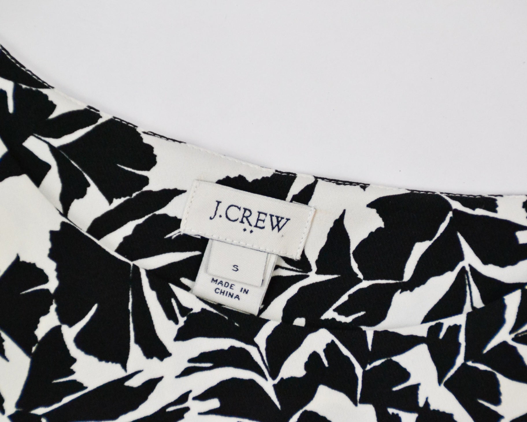 J.Crew Blouse S Black and white