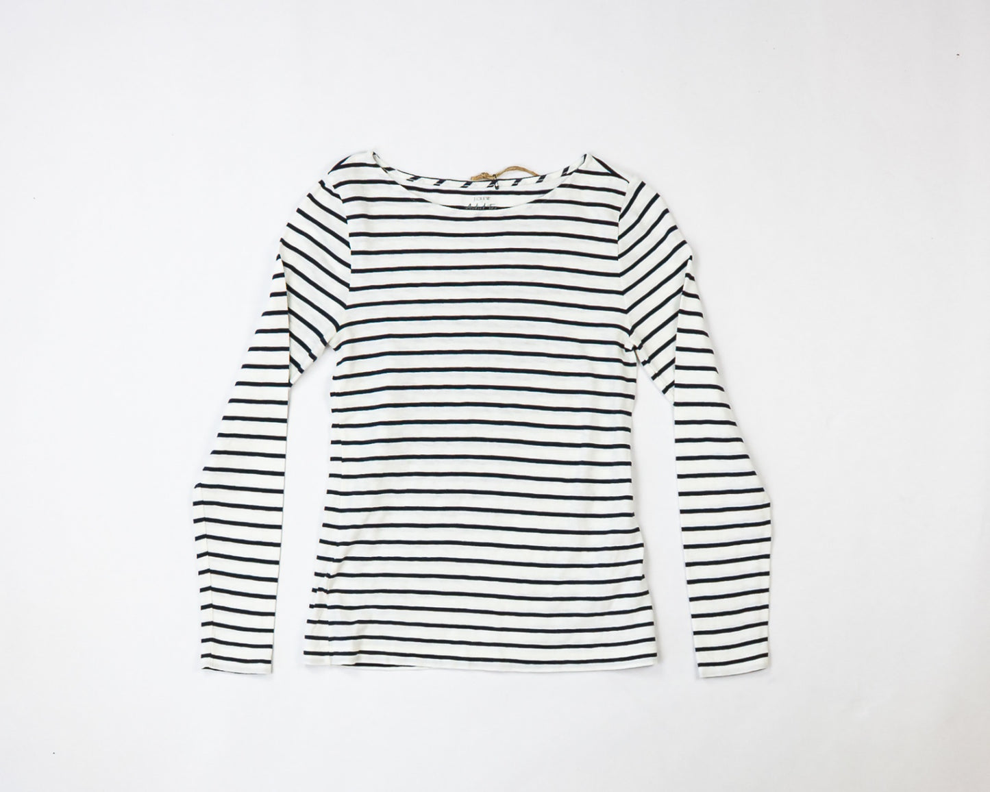 J. Crew Long Sleeve Top M - Medium White with black stripes