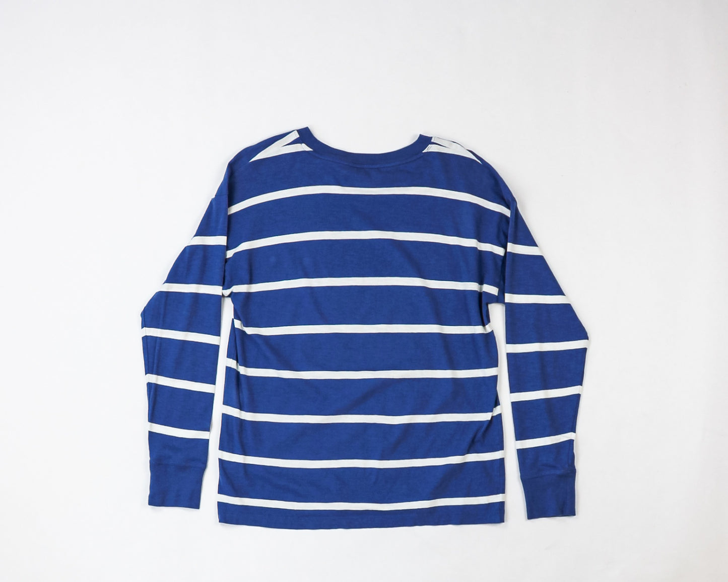 J.Crew T-Shirt M - Medium Blue and white striped