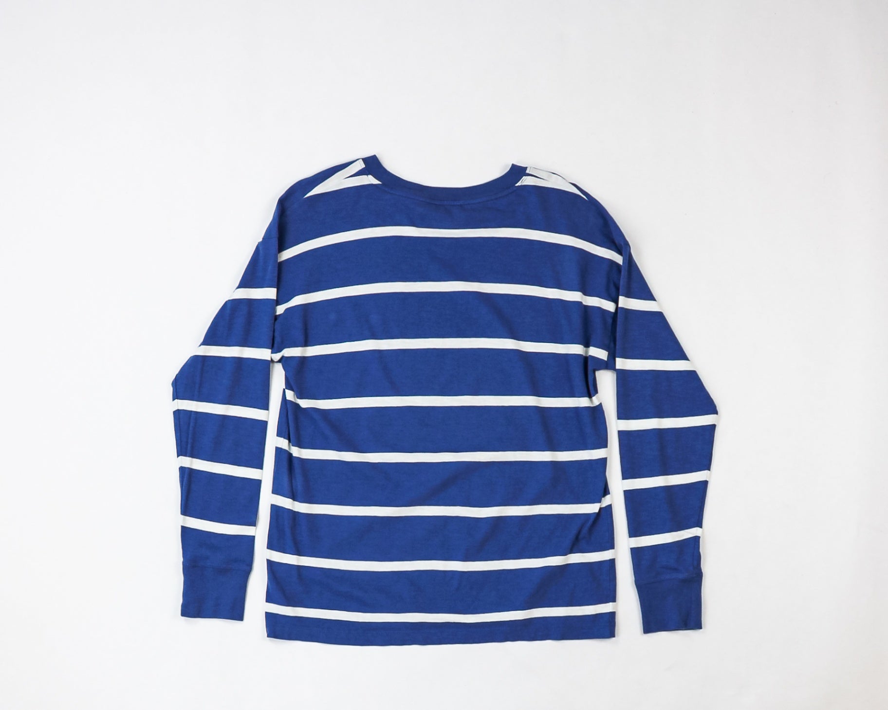 J.Crew T-Shirt M - Medium Blue and white striped