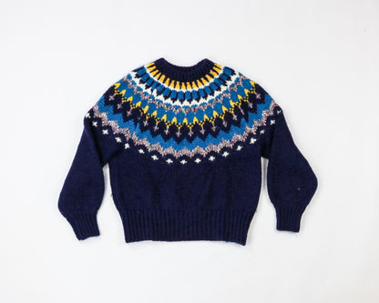 La Maille Sézane Sweater M Blue and Yellow