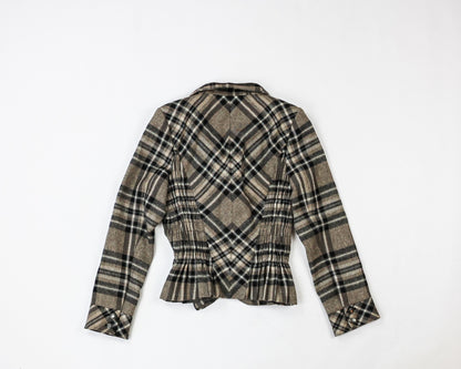 Zara Woman Blazer S - Small Beige, Black, White