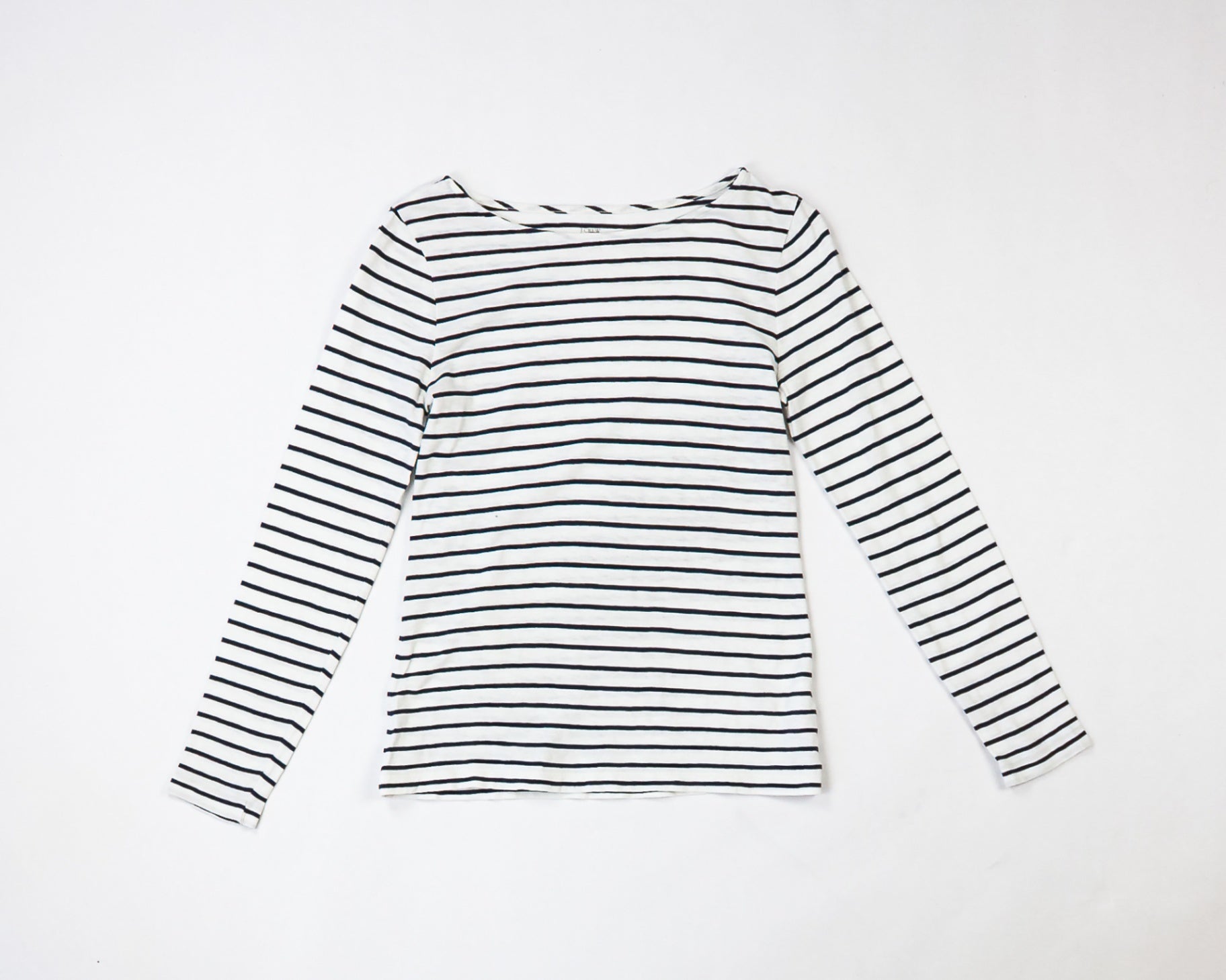 J. Crew Long Sleeve Top M White with black stripes