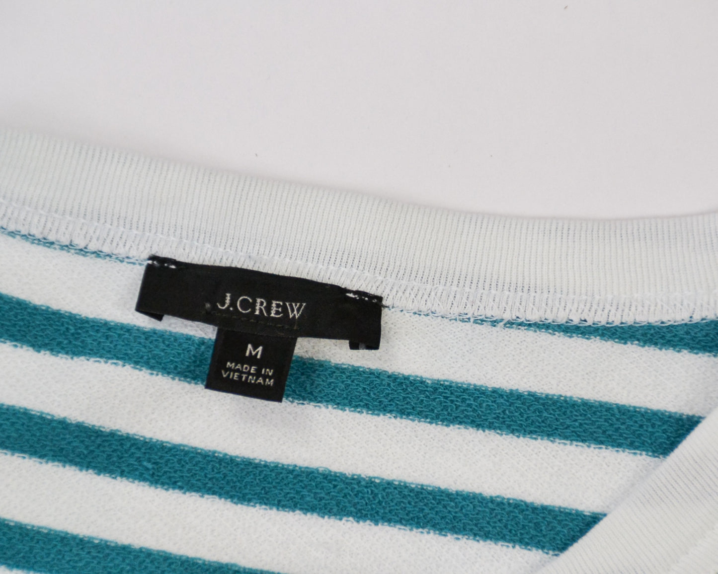 J.Crew Top / T-shirt M White and teal