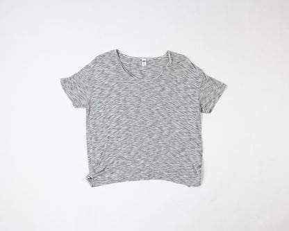 Old Navy T-Shirt M - Medium White with black stripes