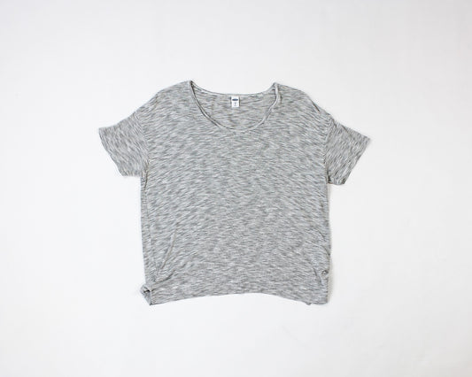 Old Navy T-Shirt M - Medium White with black stripes
