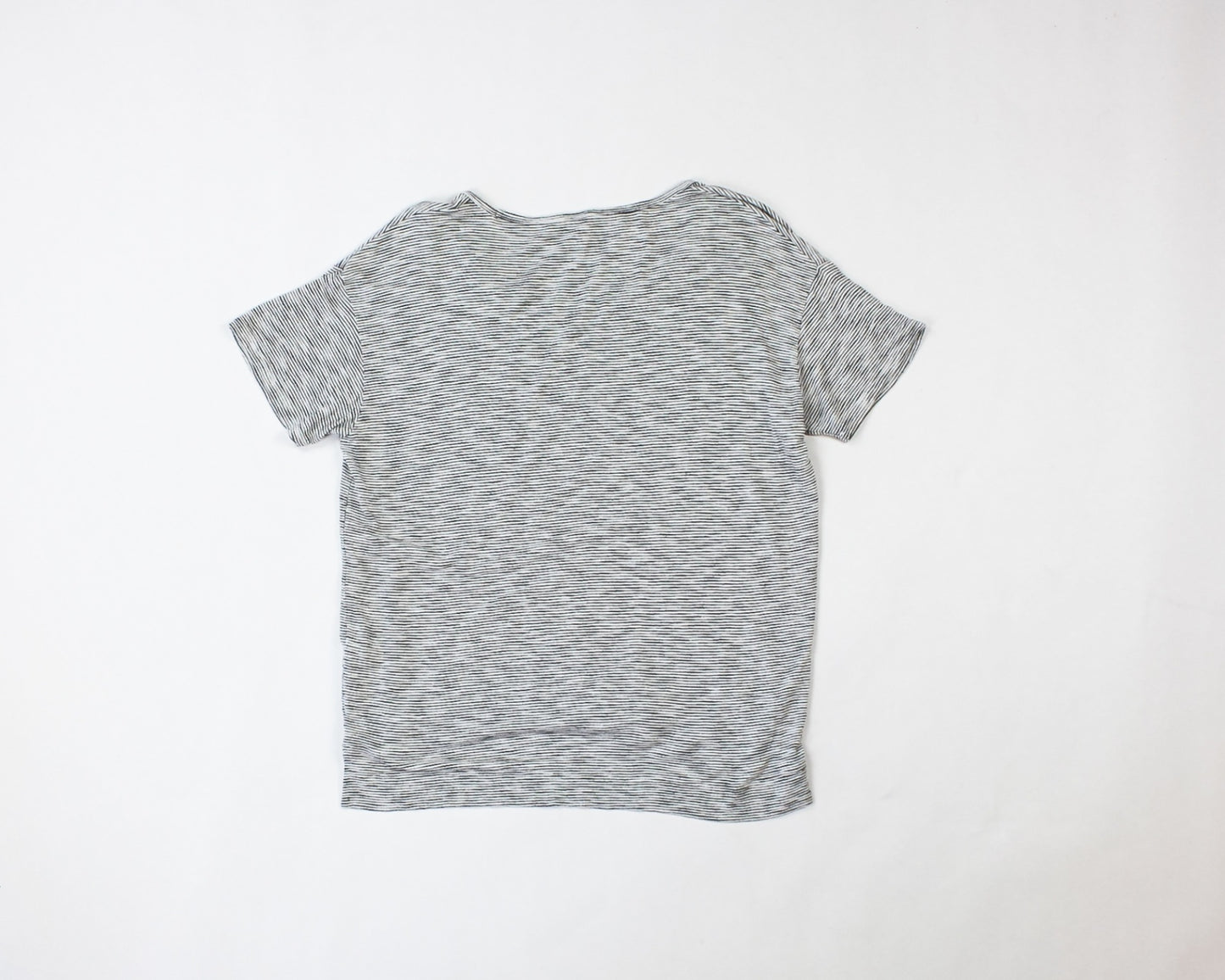 Old Navy T-Shirt M - Medium White with black stripes