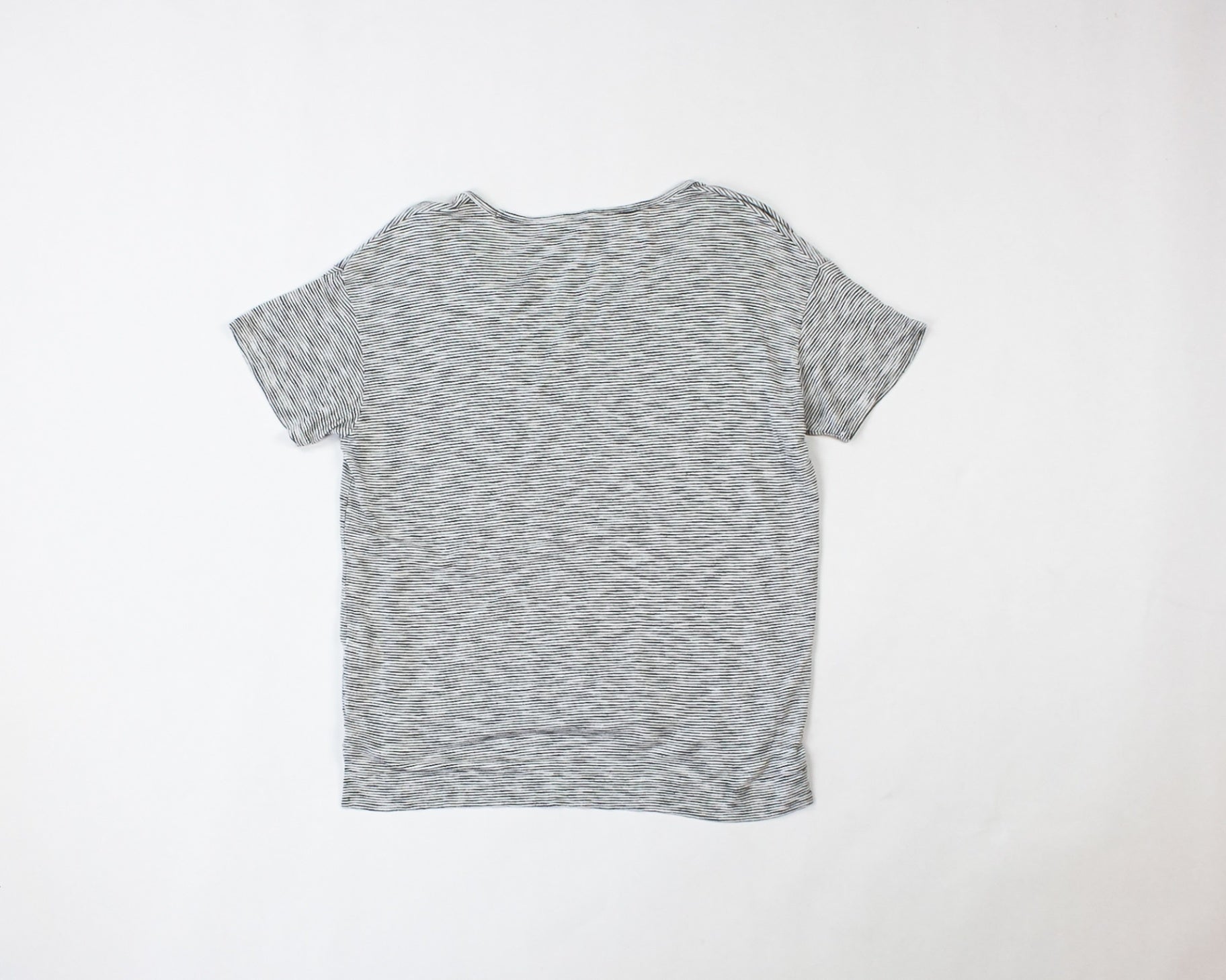 Old Navy T-Shirt M - Medium White with black stripes
