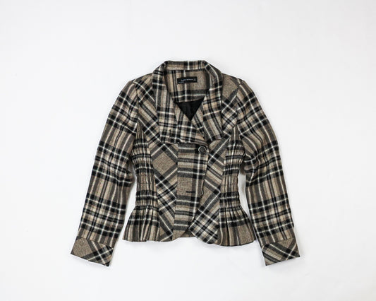 Zara Woman Blazer S - Small Beige, Black, White