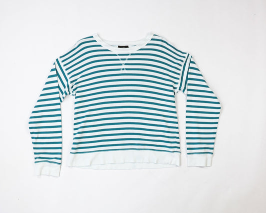 J.Crew Top / T-shirt M White and teal