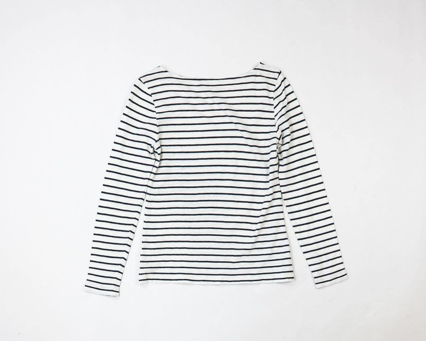 J. Crew Long Sleeve Top M White with black stripes