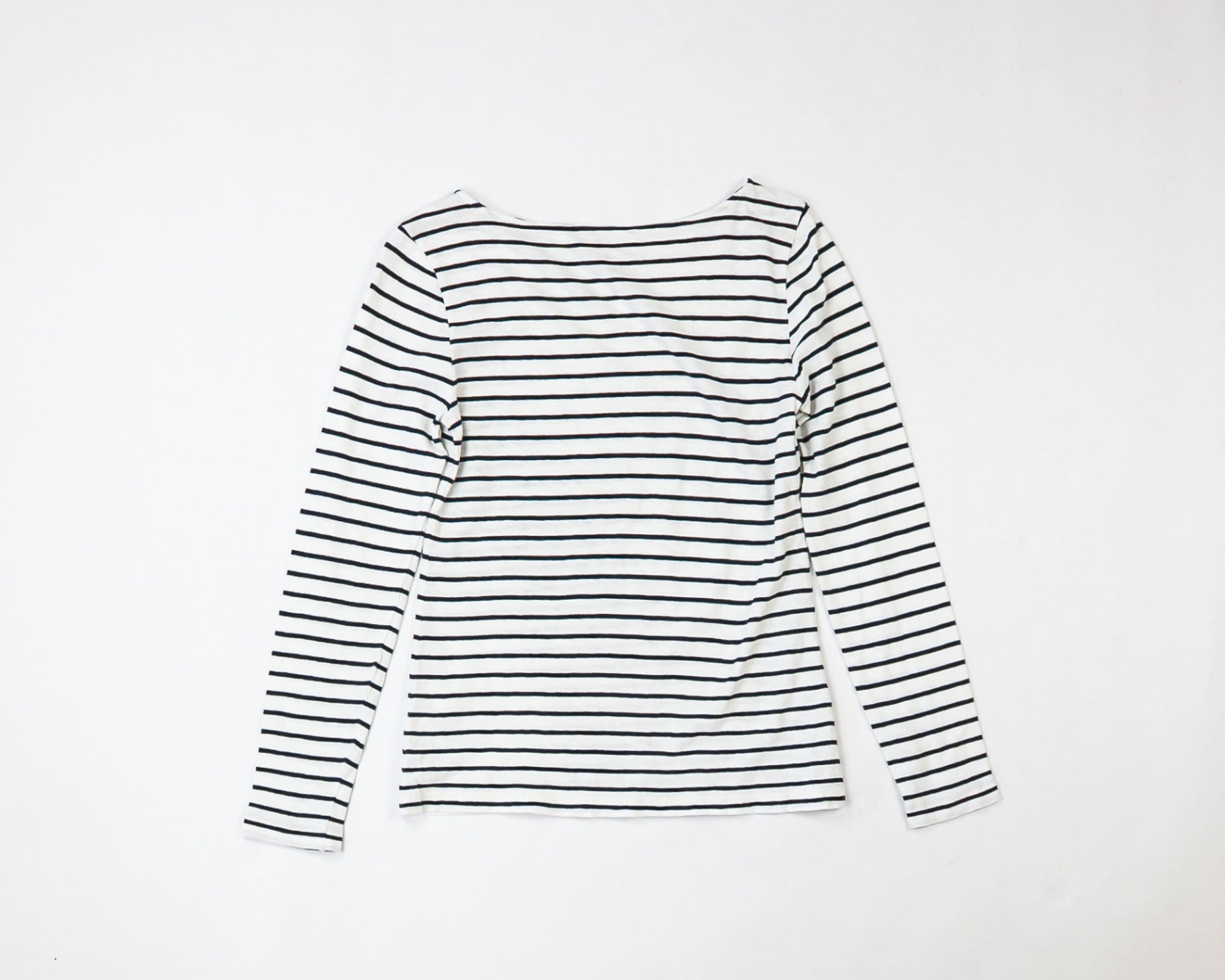 J. Crew Long Sleeve Top M White with black stripes