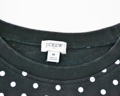 J.Crew Sweater M - Medium Black with white dots