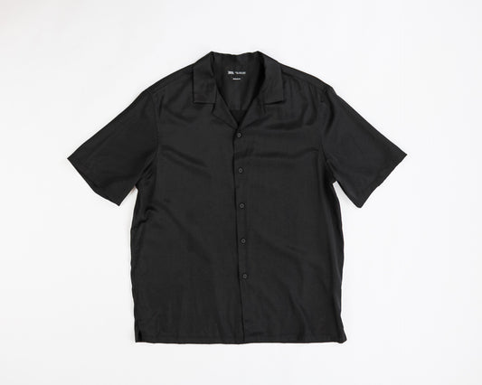 Zara Short Sleeve Shirt XL Black