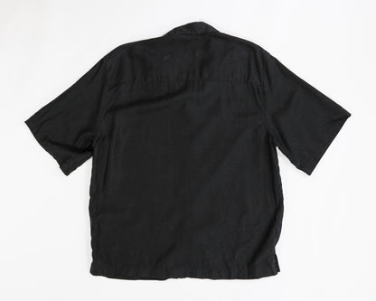 Zara Kimono Shirt XL Navy blue