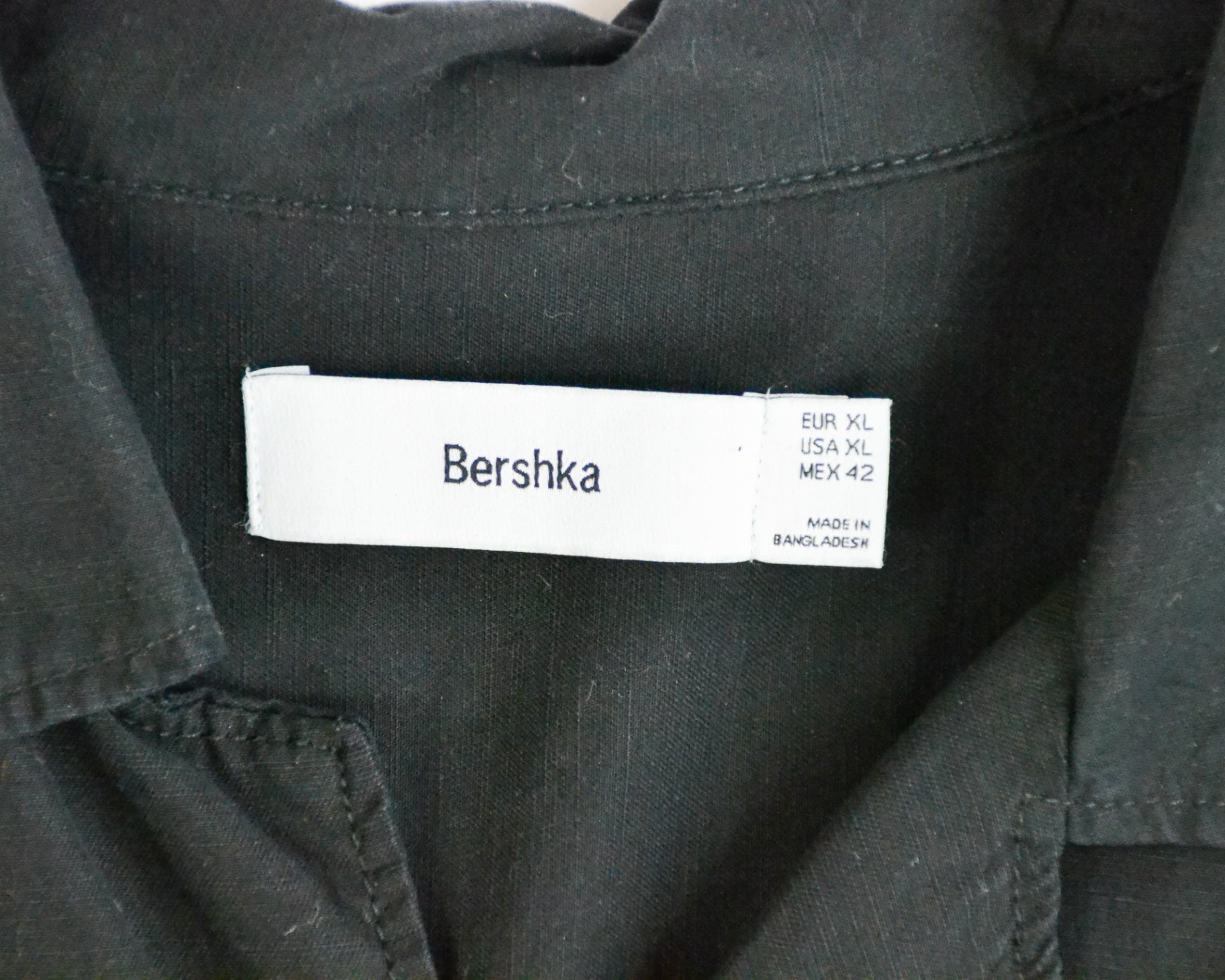 Bershka Shirt XL Black