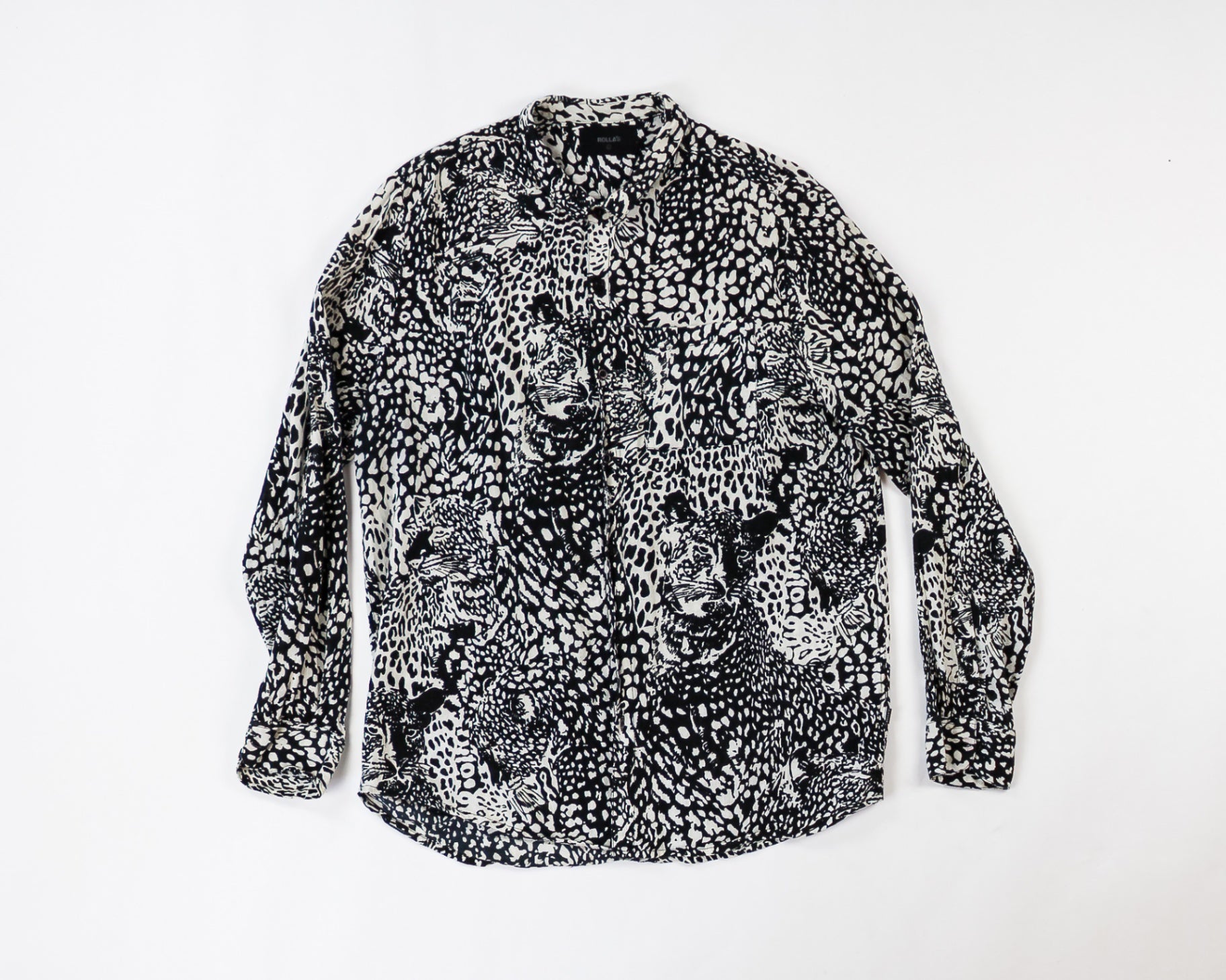 ROLLAS Shirt Large Black and white