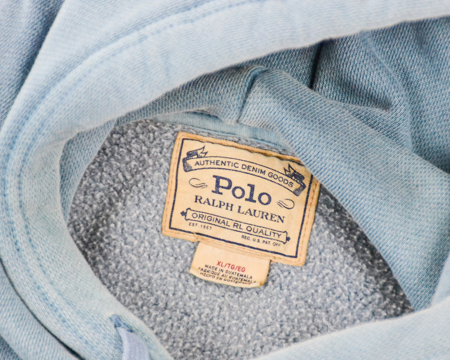 Polo Ralph Lauren Hoodie XL Light Blue