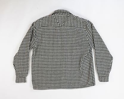 In Gold We Trust Coat XL Black and white