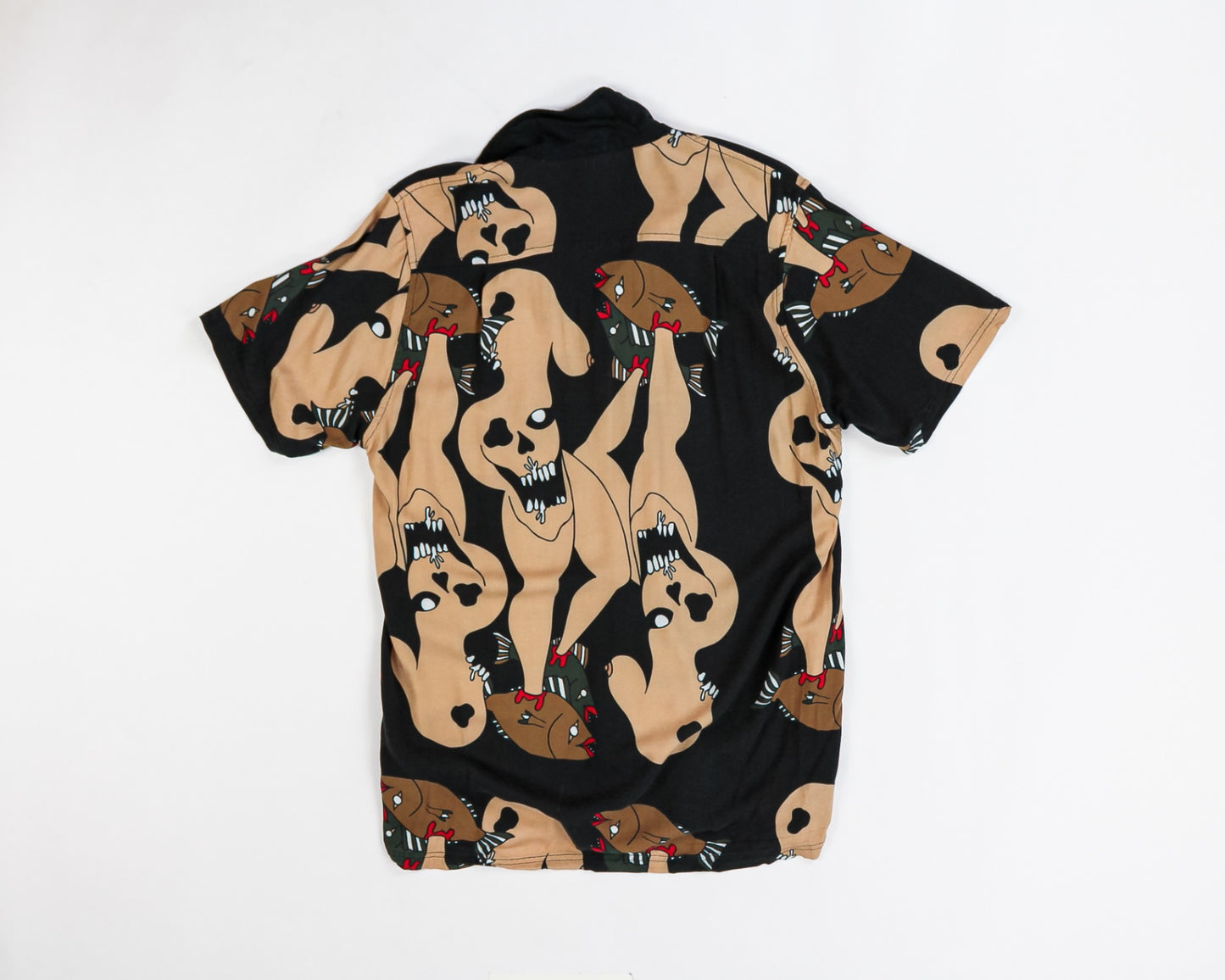 Patta Shirt L - Large Pattern Black and Brown
