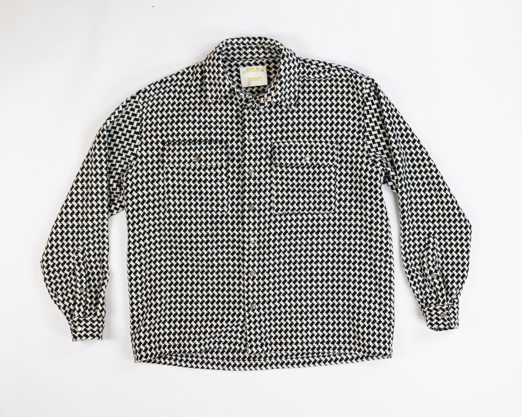 In Gold We Trust Coat XL Black and white