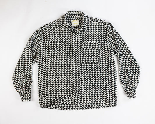 In Gold We Trust Coat XL Black and white