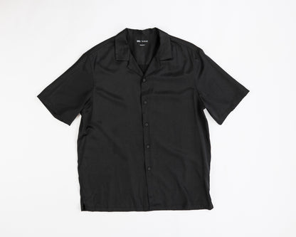 ZARA Button Shirt XL Black